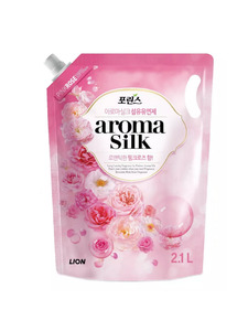 Кондиционер для белья с ароматом розы Aroma silk мягкая упаковка 2100 мл / Lion