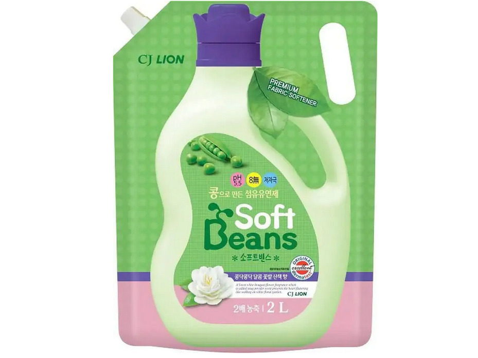 Кондиционер для белья на основе экстракта зеленого гороха мягкая упаковка 2 л / Lion Кондиционер для белья на основе экстракта зеленого гороха мягкая упаковка 2 л / Lion