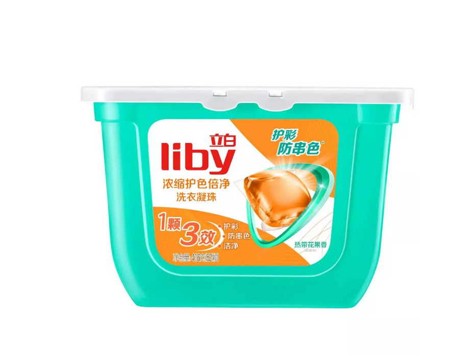 Капсулы для стирки 3 в 1 Color для цветного белья 52 шт / Liby