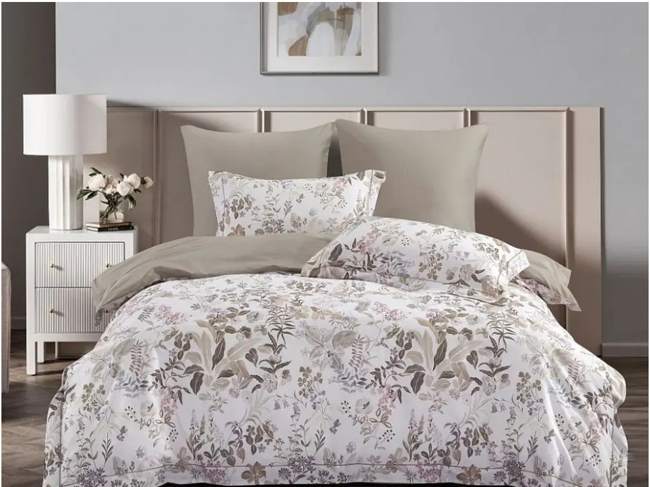 Постельное белье 2341-4S сатин 1.5 сп / Asabella