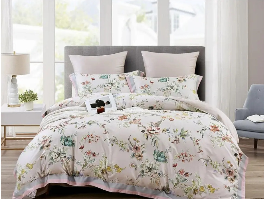 Постельное белье 2361-4S фланель 1,5 сп / Asabella