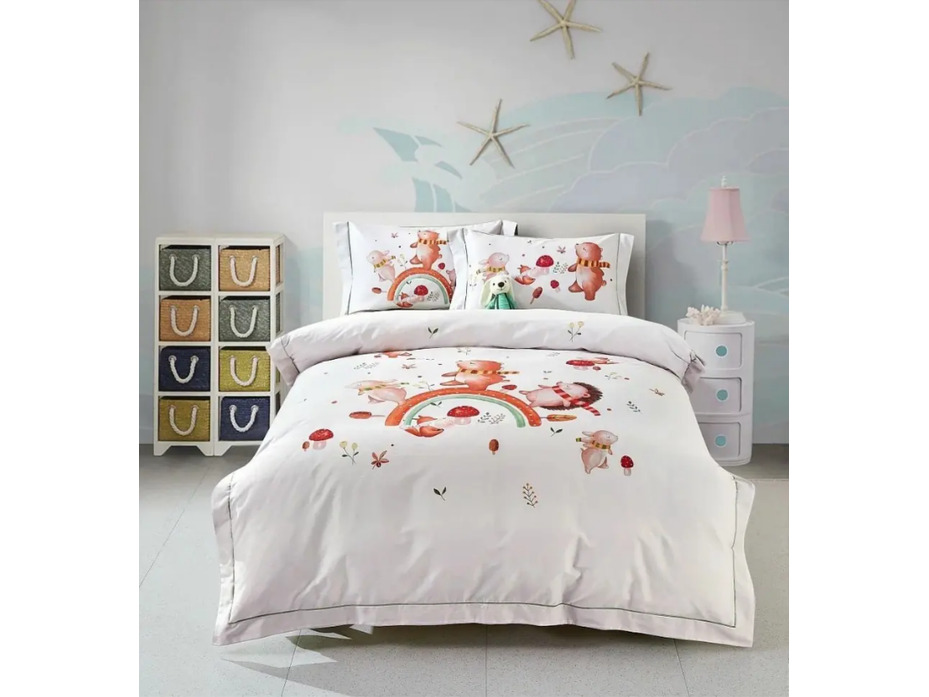 Постельное белье 2313-4S сатин премиум 1.5 сп / Asabella