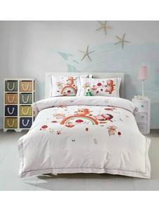 Постельное белье 2313-4S сатин премиум 1.5 сп / Asabella