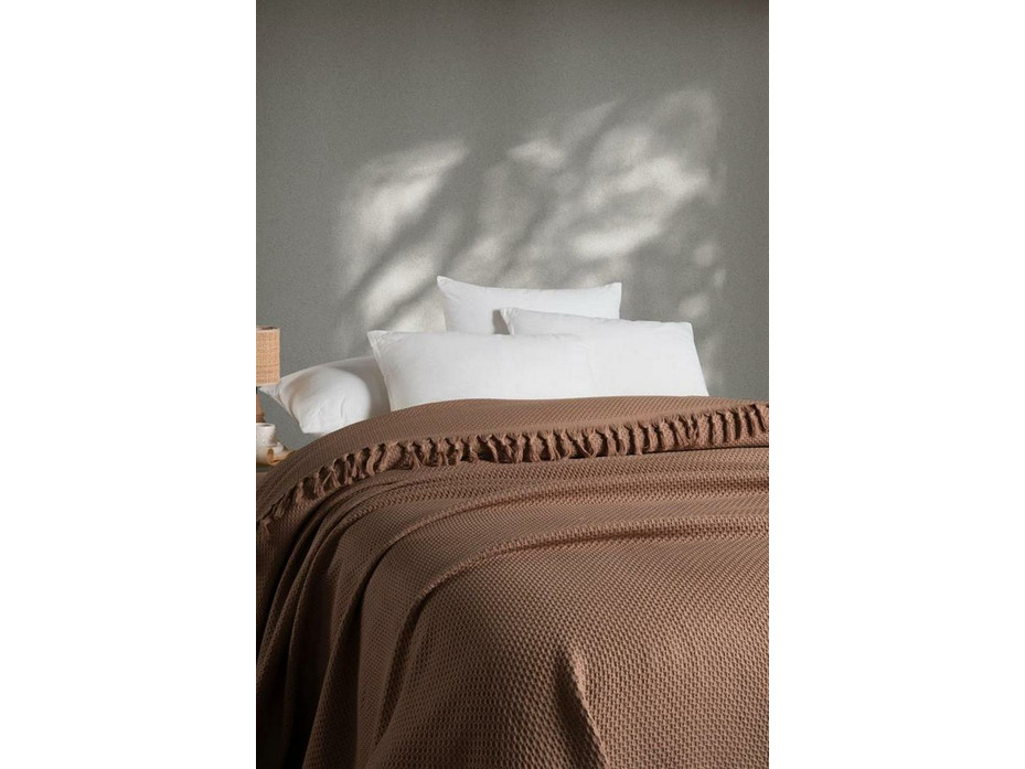 Плед PL 031 Charla sacakli вафельный 210*240 / Karven