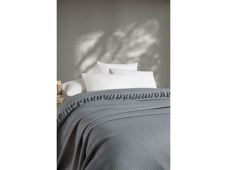 Плед PL 031 Charla sacakli вафельный 210*240 / Karven