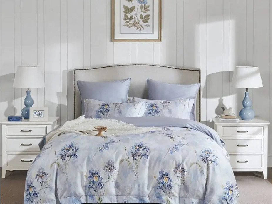 Постельное белье 2366-6 сатин премиум Евро сп / Asabella