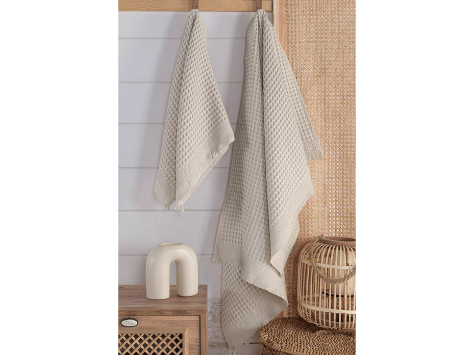 Набор полотенец HS 1723 Waffle вафельные (50*90, 70*140) / Karven