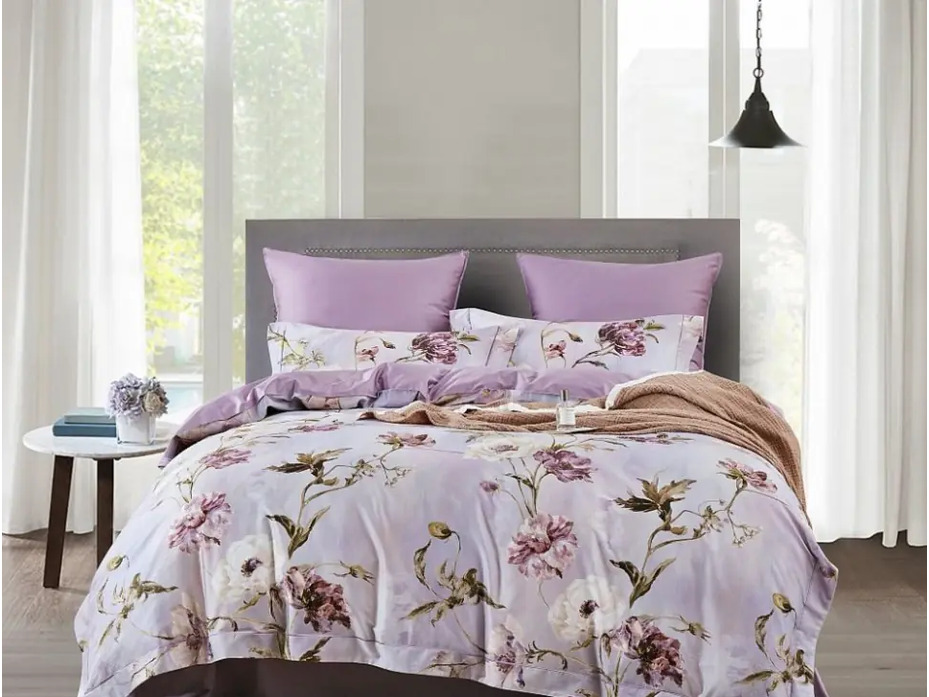 Постельное белье 2367-6 сатин премиум Евро сп / Asabella