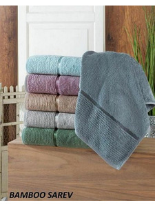 Полотенце H 4108 Bamboo sarev 2 махровое 70*140 / Karven