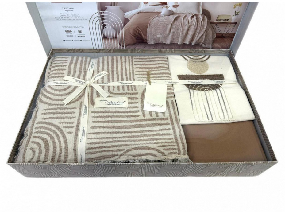 Постельное белье с покрывалом PT 355 Babil ранфорс Евро сп / Karven