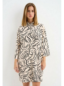Халат-рубашка женский 31141-02 Зебра / Mybelstory