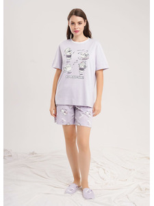 Пижама женская, футболка и шорты LP15-1207 / Clever