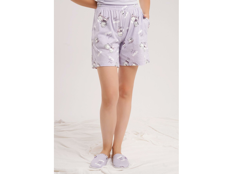 Пижама женская, футболка и шорты LP15-1207 / Clever