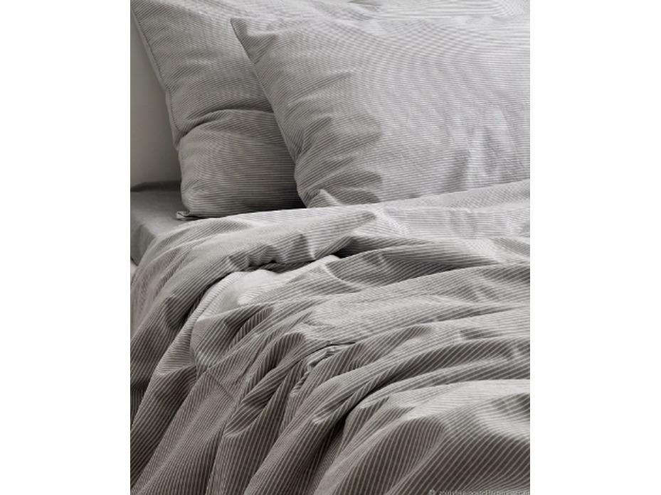 пододеяльник 143YD-71 Серо-белый тонкая полоса уваренный хлопок 200*220 / Tia пододеяльник 143YD-71 Серо-белый тонкая полоса уваренный хлопок 200*220 / Tia