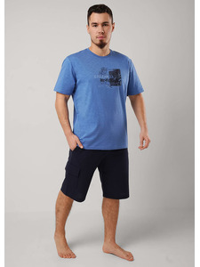 Пижама мужская, футболка и шорты MHP560312 / Clever