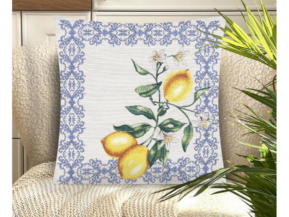 Наволочка декоративная 2517361 Лиссабон орнамент гобелен 44*44 / Le Gobelin