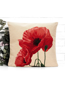 Наволочка декоративная 2105170 Крымские маки гобелен 45*45 / Le Gobelin