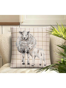 Наволочка декоративная 239577 Долли клетка гобелен 45*45 / Le Gobelin