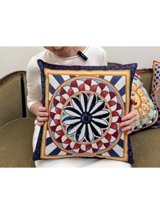 Наволочка декоративная 2520830 Сицилия Орнамент гобелен 45*45 / Le Gobelin