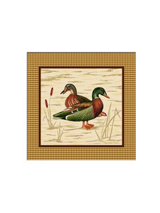 Наволочка декоративная 2521125 Охотничий домик Две утки гобелен 44*44 / Le Gobelin