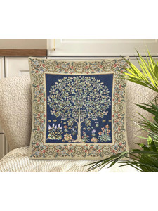 Наволочка декоративная 2416309 Древо кобальт гобелен 45*45 / Le Gobelin