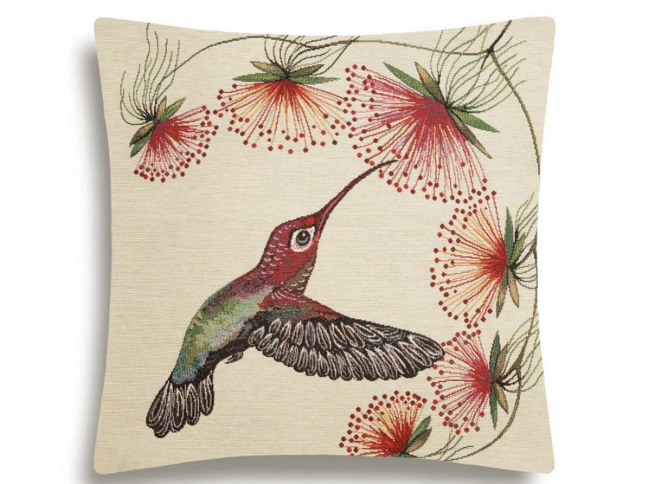 Наволочка декоративная 2103376 Тропические птицы Колибри гобелен 45*45 / Le Gobelin