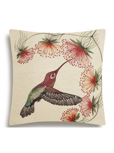 Наволочка декоративная 2103376 Тропические птицы Колибри гобелен 45*45 / Le Gobelin