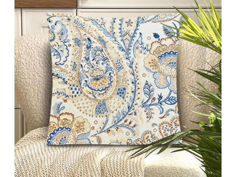 Наволочка декоративная 2521130 Орнамент Пейсли гобелен 44*44 / Le Gobelin
