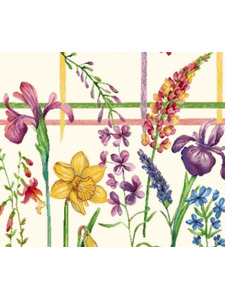 Наволочка декоративная 2521149 Нарциссы и ирисы гобелен 44*44 / Le Gobelin