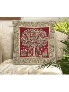 Наволочка декоративная 2416356 древо бордо гобелен 45*45 / Le Gobelin