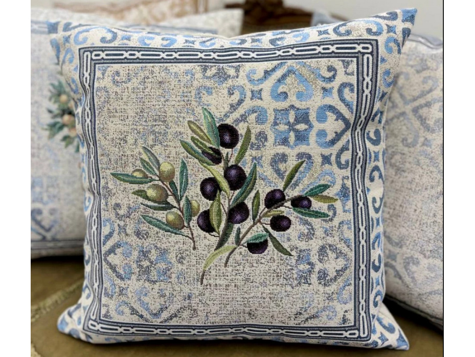 Наволочка декоративная 2520707 Классика Оливки гобелен 44*44 / Le Gobelin