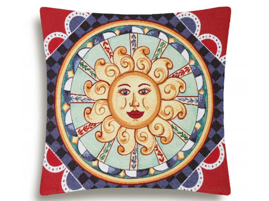 Наволочка декоративная 2520829 Сицилия Солнце гобелен 45*45 / Le Gobelin