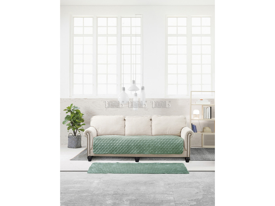 Комплект чехлов на диван XH DD02 Romance велюровые (90*210, 90*150 2 шт) / ТД Текстиль