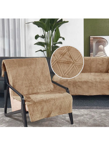 Комплект чехлов на диван XH DD01 Romance велюровые (90*210, 90*150 2 шт) / ТД Текстиль