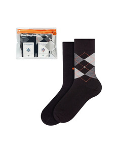 Носки мужские 2 пары 21404 (0030) Travel Pouch / Burlington