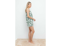 Пижама женская, майка и шорты E 20052 (зеленый мох) / Very Neat