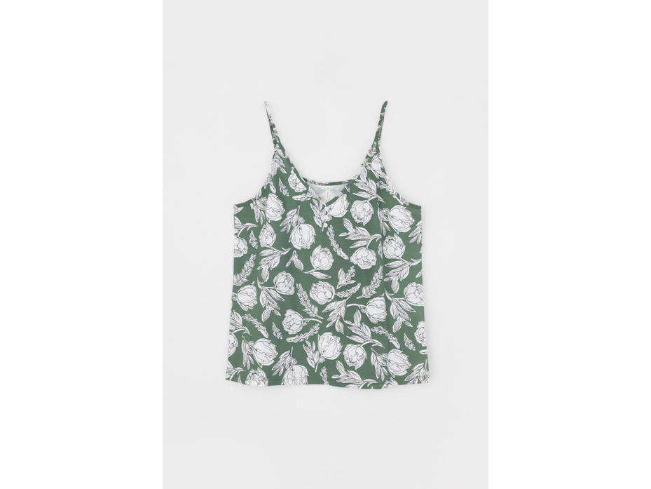 Пижама женская, майка и шорты E 20052 (зеленый мох) / Very Neat