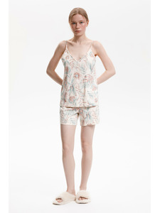 Пижама женская, майка и шорты E 20052 (Айвори) / Very Neat