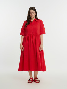 Платье 8501.7067 Красный / Mat fashion