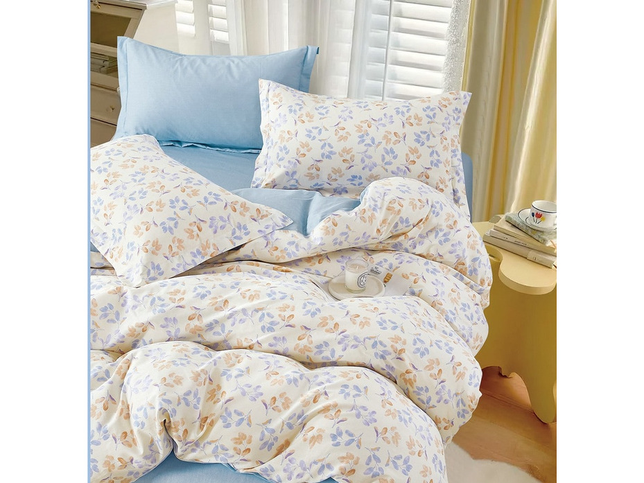 Постельное белье 7588 Цветы сатин 1,5 сп / Tia