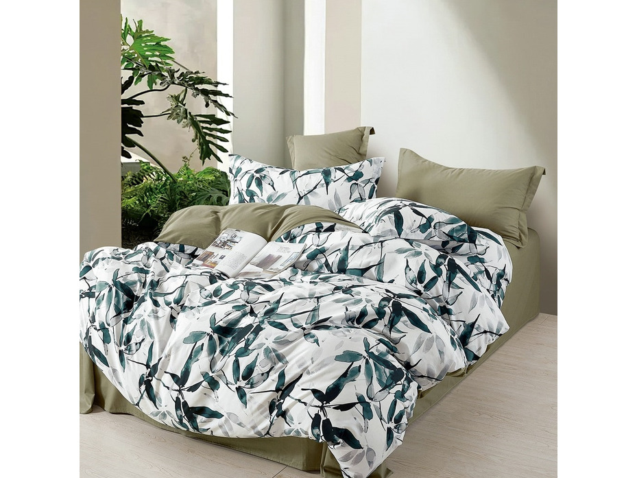 Постельное белье 7613 Цветы сатин Семейный сп / Tia