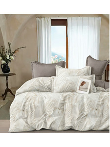 Постельное белье 7623 Листья сатин Евро сп / Tia