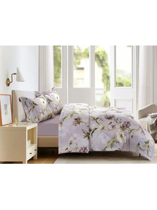 Постельное белье с одеялом 2367-OMP сатин премиум Евро сп / Asabella