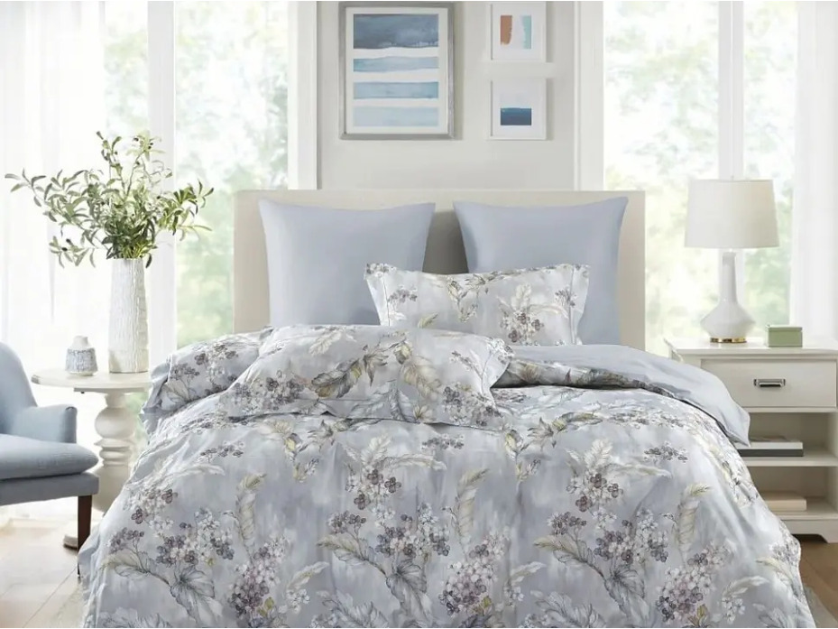 Постельное белье 2355-6 сатин Евро сп / Asabella