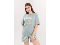 Пижама женская, футболка и шорты LP26-1225 / Clever