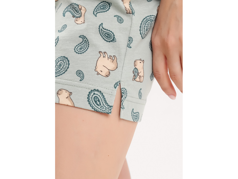 Пижама женская, футболка и шорты LP26-1225 / Clever