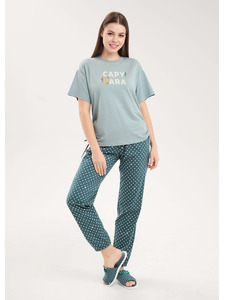 Пижама женская, футболка и брюки LP26-1225/3 / Clever