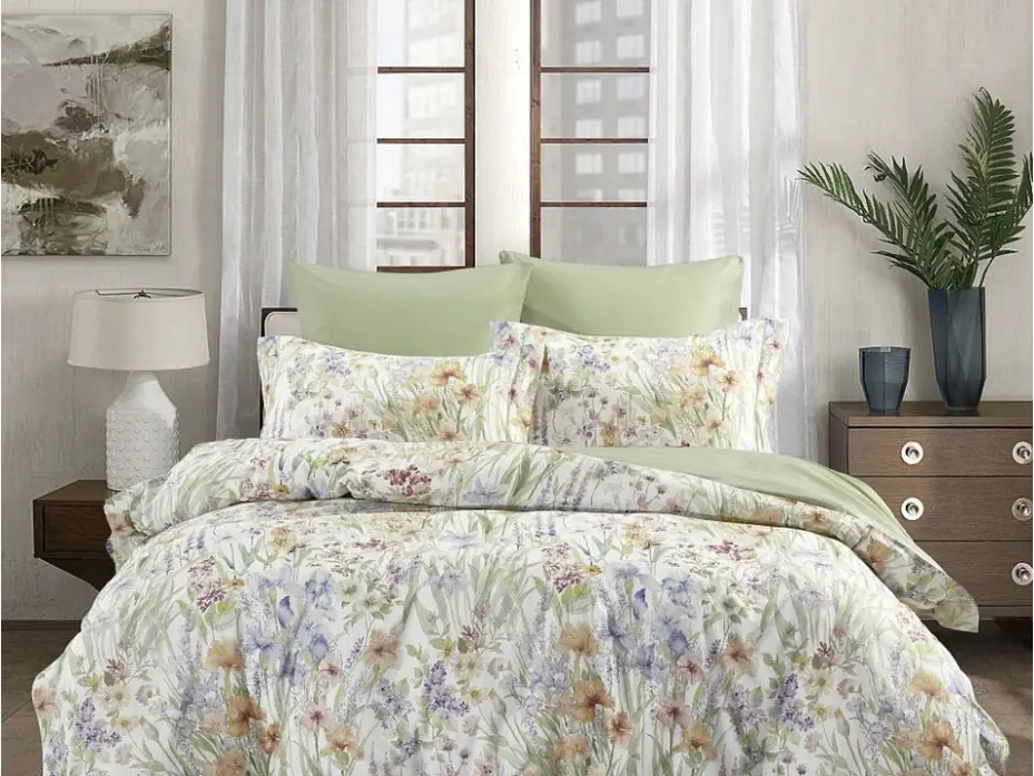 Постельное белье 2351-7 сатин Семейный сп / Asabella