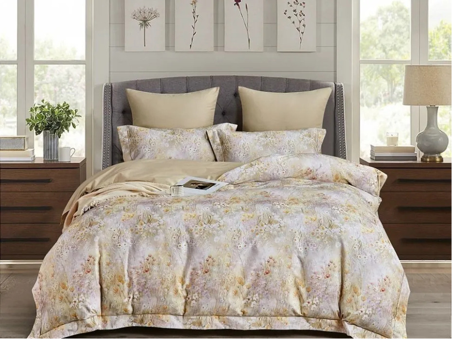 Постельное белье 2305-6 фланель Евро сп / Asabella