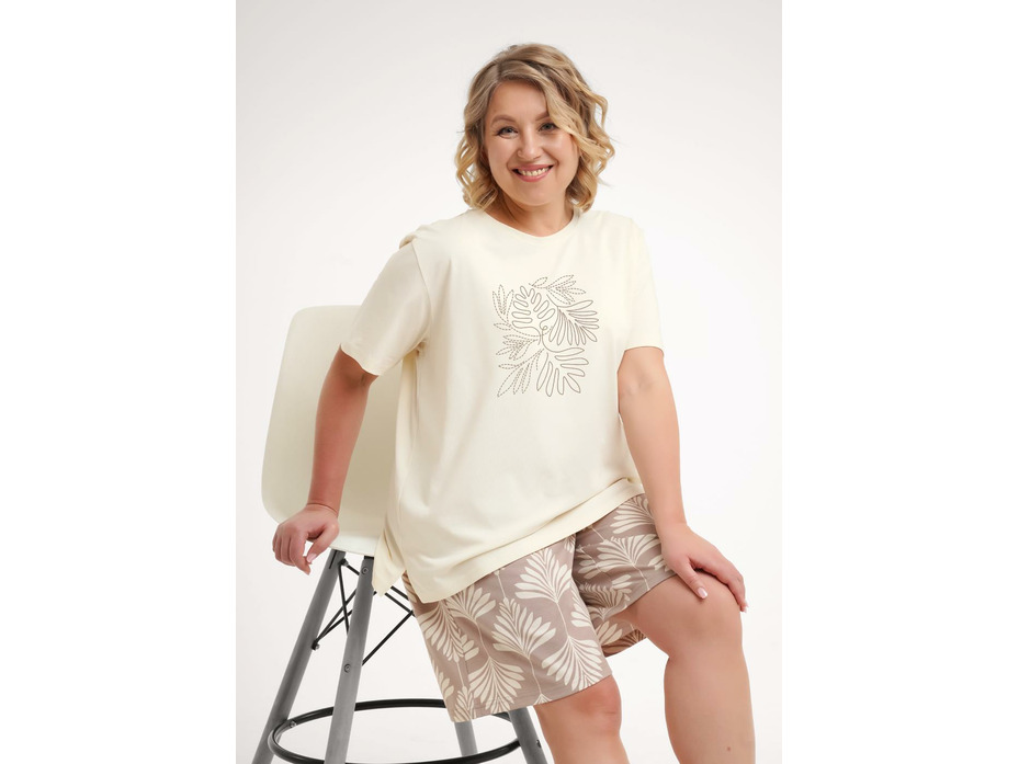 Пижама женская, футболка и шорты LP26-1228 / Clever